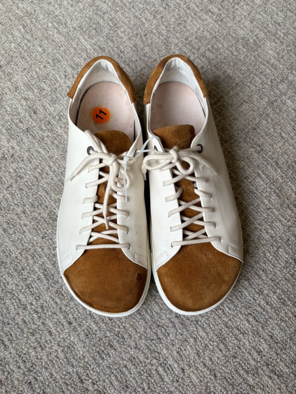 Birkenstock Bend Low Decon Pop, sneaker, 11 mens, Mink/ Eggshell.
